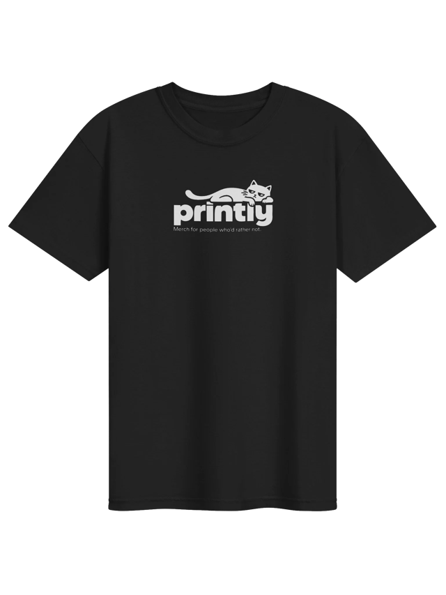 Printiy Cat Merch Shirt shirt in black