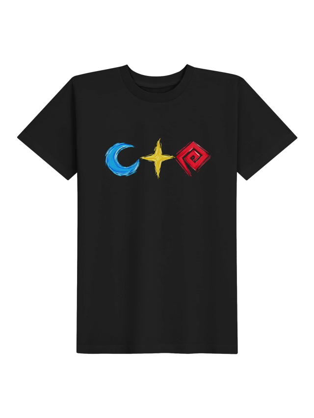 Doors abstract tee in black