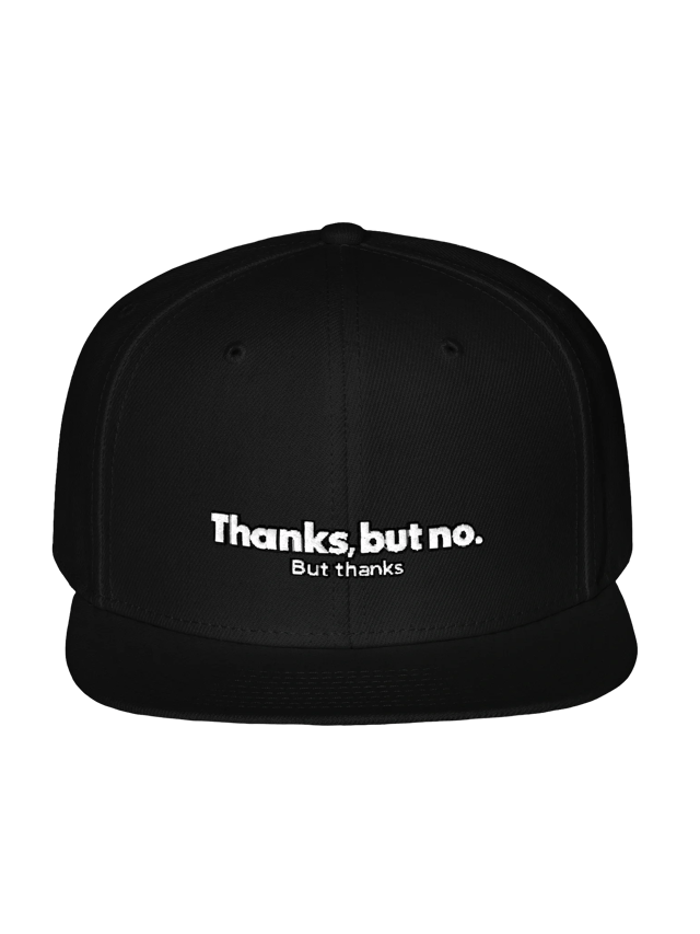 Thanks, but no hat in black