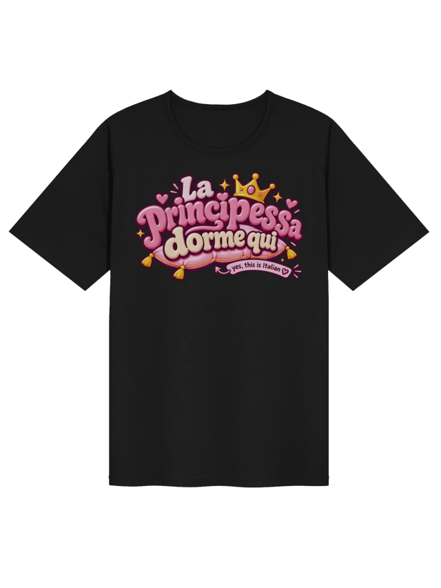 La Principessa Dorme Qui Women's Jersey shirt in black
