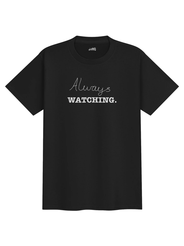Always Watching Kids Shirt shirt in black