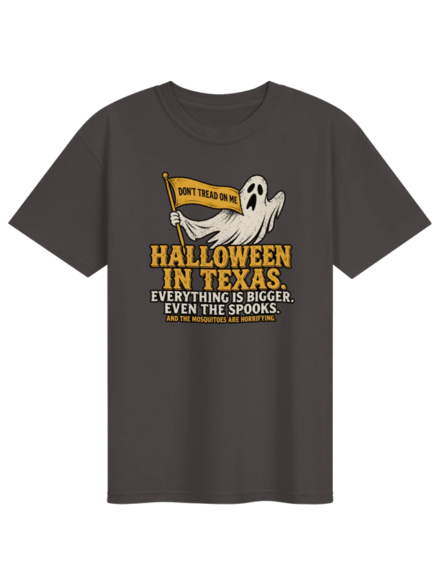 Halloween in Texas Mens Shirt shirt in graphite