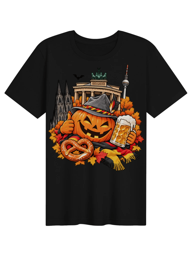 Oktoberfest Halloween Jack-O’-Lantern Women's Shirt shirt in black