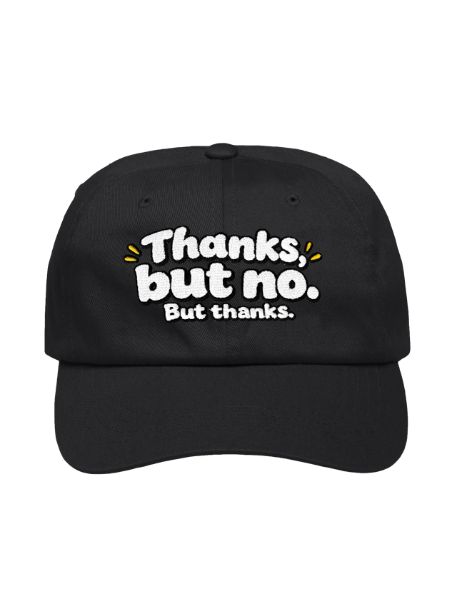 Thanks, but no hat in black