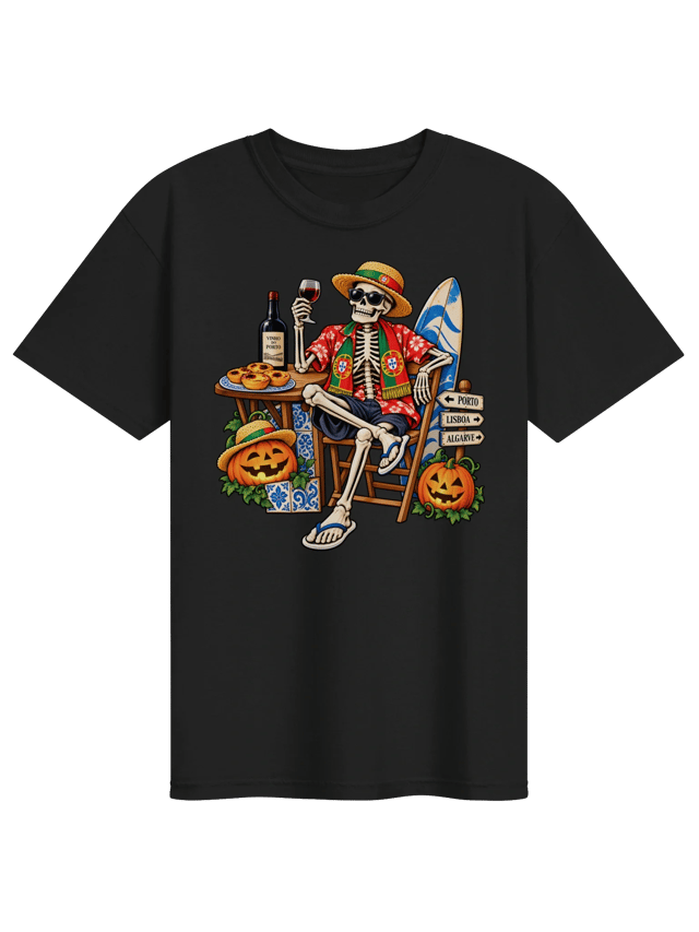 Portuguese Halloween Mens T-Shirt shirt in black