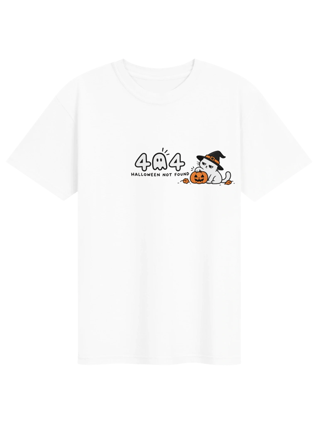 404 Halloween not found Men's Shirt shirt in white