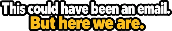 This could have been an email tee in black