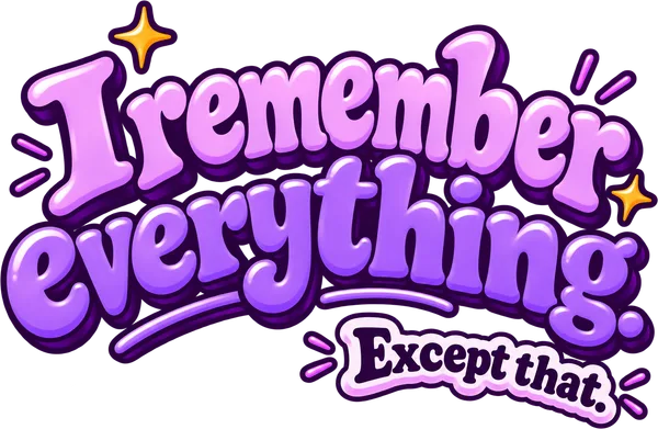 I remember everything except that tee in black