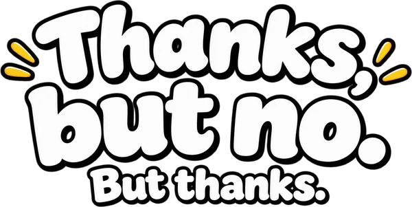 Thanks, but no tee in black